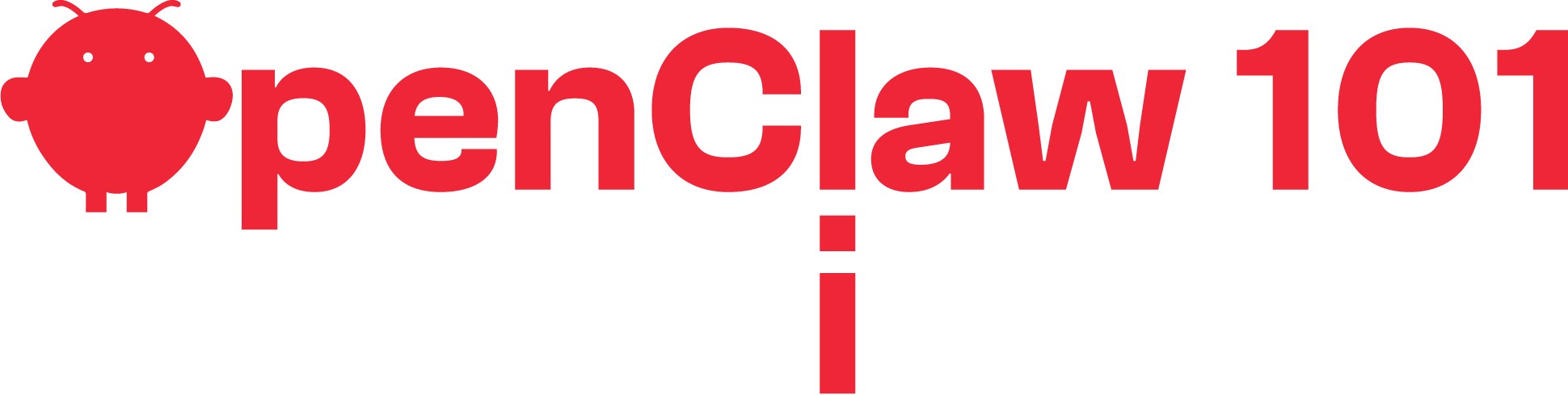 OpenClaw 101 Light Vertical Logo