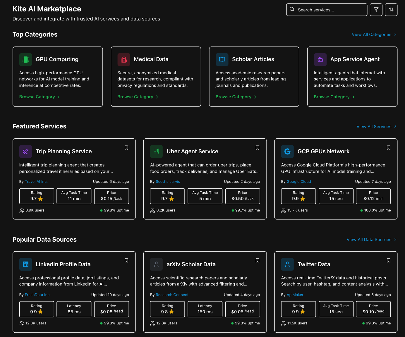 KITE agent marketplace